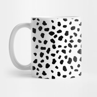 Dalmatian Animal Print Spots Black White Dots Mug